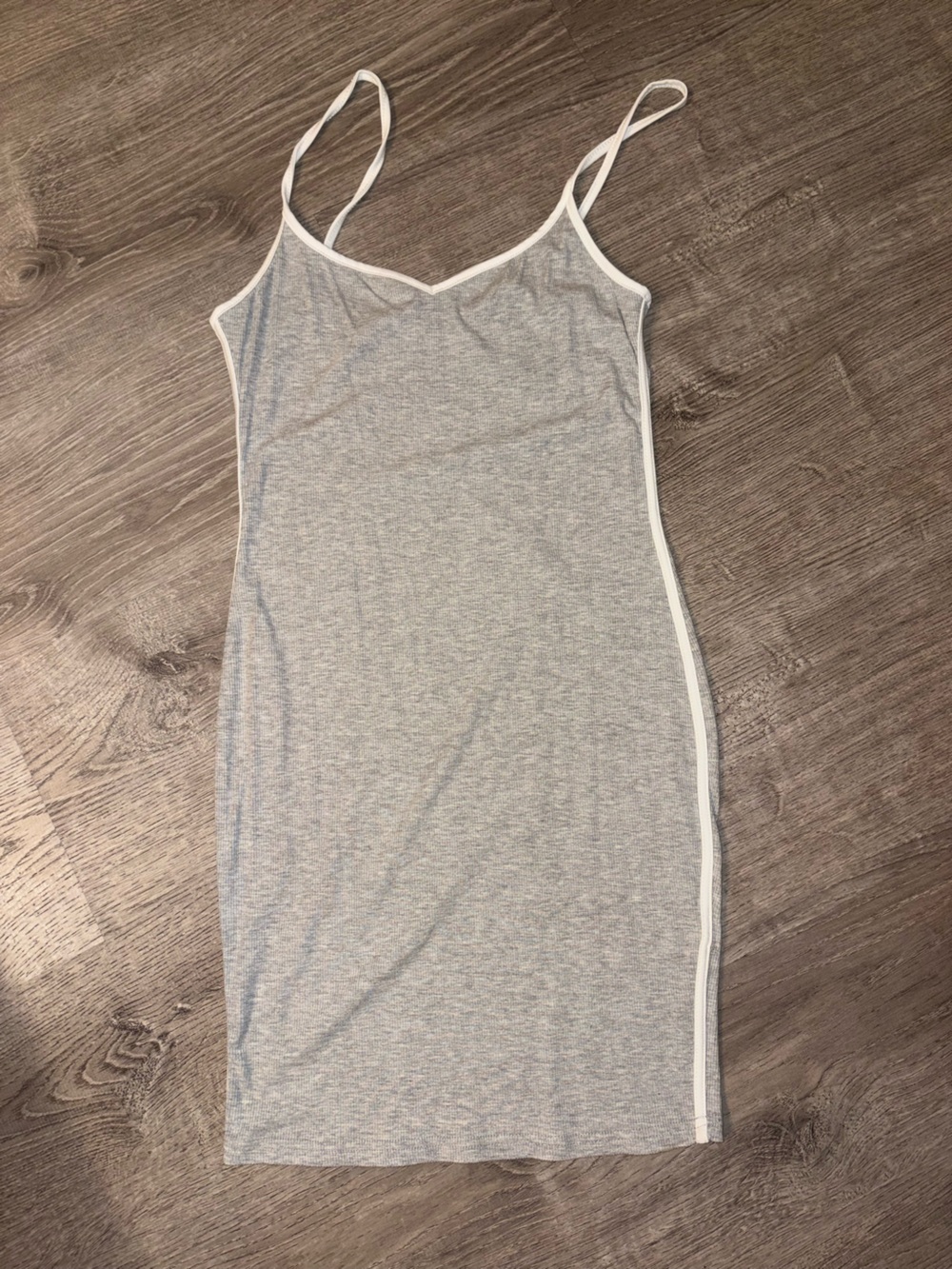 SHEIN Light Gray Ribbed Tank Top with White Tag